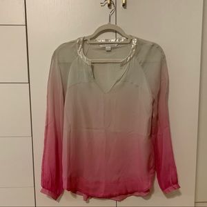 DVF Ombré Silk blouse